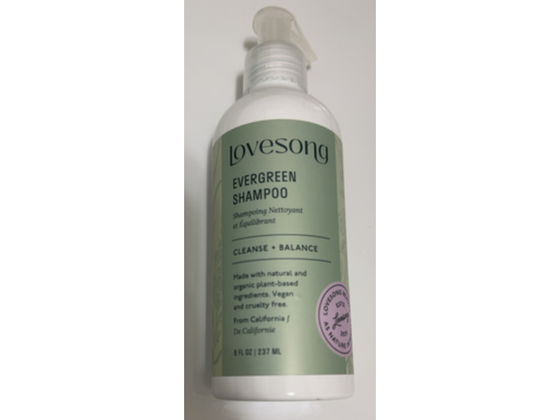 Lovesong Cleanse + Balance Evergreen Shampoo, 8 fl oz/237 mL