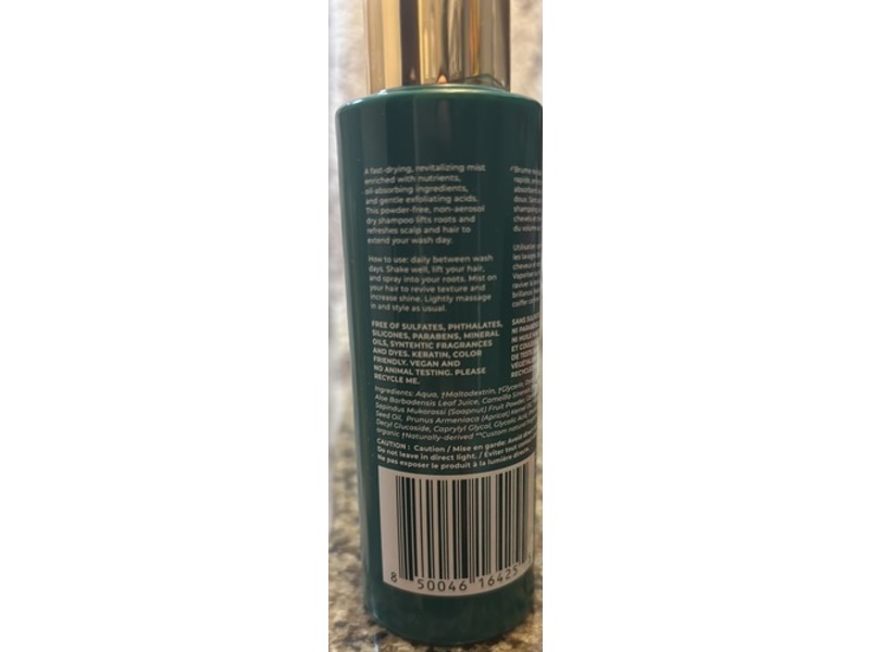 Shaz & Kiks Dry Shampoo Mist, Rice + Chai, 4 fl oz/120 mL