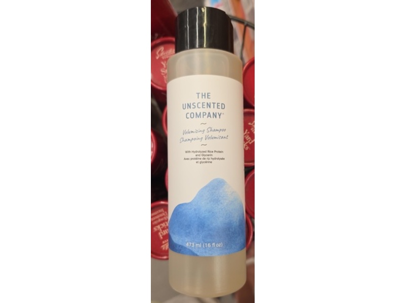 The Unscented Company Volumizing Shampoo, Hydrolyzed Rice Shampoo, Glycerin, 16 fl oz/473 mL