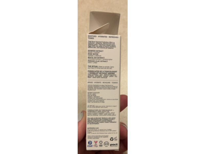 Earth Harbor Seaweed Hydration Mist, Tidal Rose, 0.68 oz/120 mL