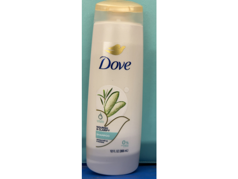 Dove Nourish & Clarify Shampoo, Aloe Vera & Tea Tree Oil, 12 fl oz/355 mL