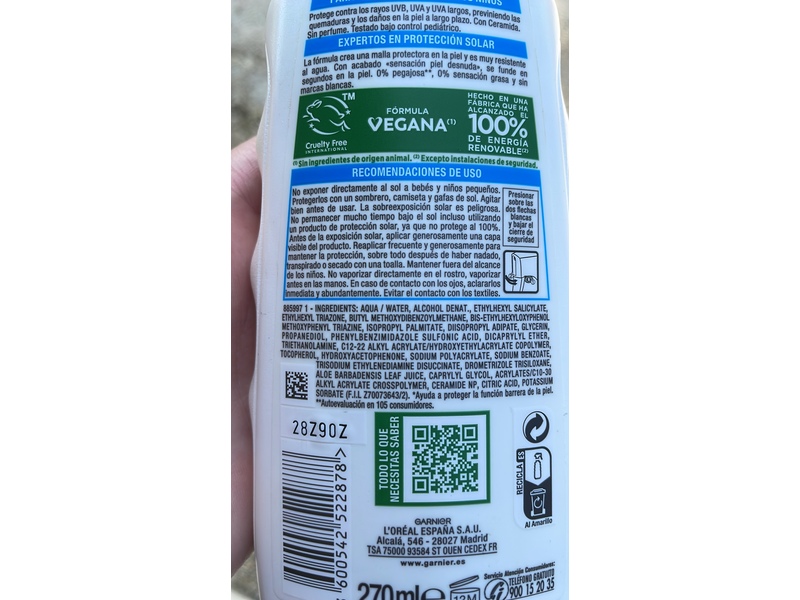 Garnier Delial Children Sensitive Advanced Spray Sunscreen, SPF 50+, 270 mL