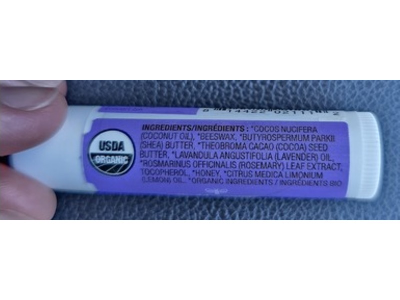 Wedderspoon Manuka Honey Organic Lipcare, Lavender Lemon, 0.15 oz/4.5 g, Pack Of 20