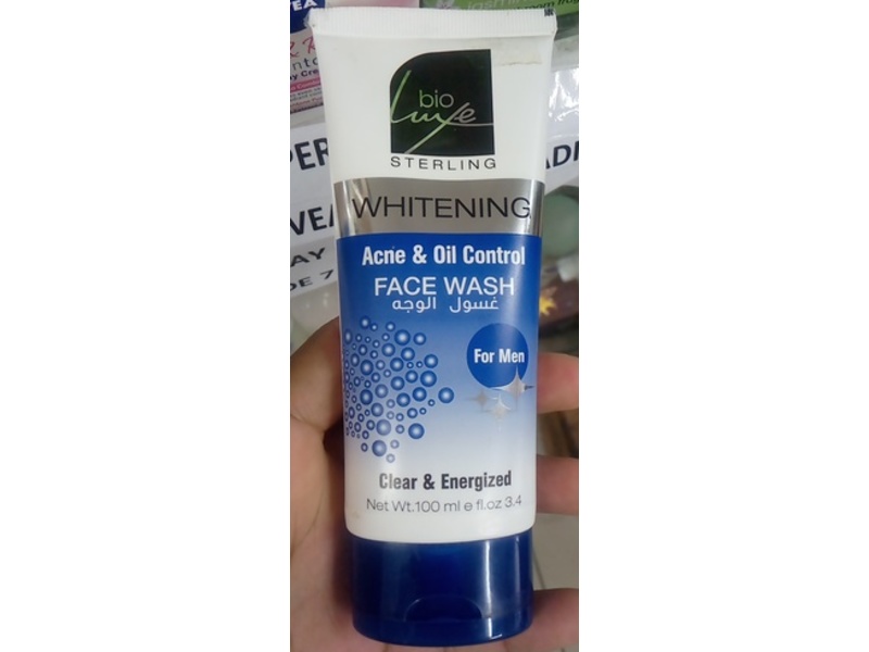 Bioluxe Acne & Oil Control Face Wash, Whitening, 3.4 fl oz/100 mL