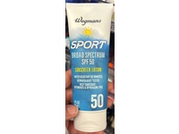 Wegmans Sport Sunscreen Lotion, SPF 50, 3 fl oz/80 mL - thumbnail 2