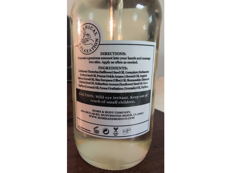 Home & Body Jojoba Hydrate & Restore Body Oil, Jojoba & Coconut Oil, 8 fl oz/236 mL