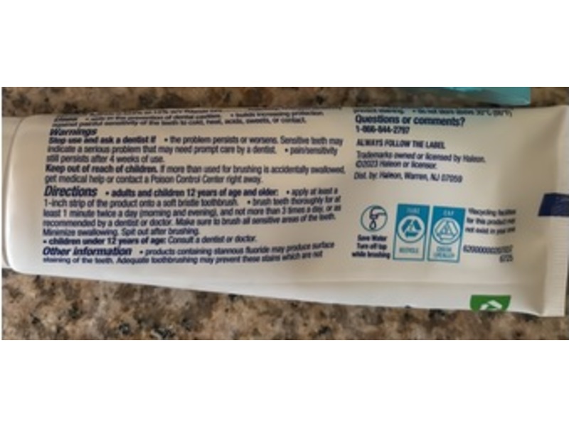 Sensodyne Repair & Protect Fluoride Toothpaste, Extra Fresh, 3.4 oz/96.4 g
