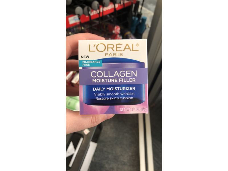 L'Oreal Paris Collagen Moisture Filler Daily Moisturizer, Fragrance Free, 1.7 oz/48 g.