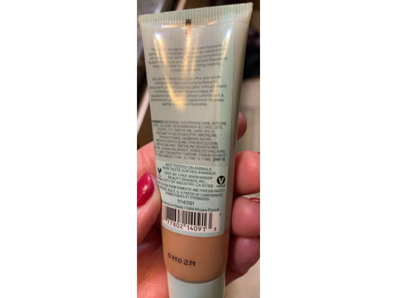 Wet n Wild Barefocus Tinted Hydrator, Hyaluronic Acid + Squalane, Tan Medium Deep, 0.91 fl oz/27 mL