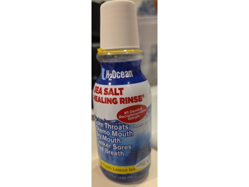 H2Ocean Sea Salt Healing Rinse, Fresh Lemon Ice, 8 fl oz/236 mL