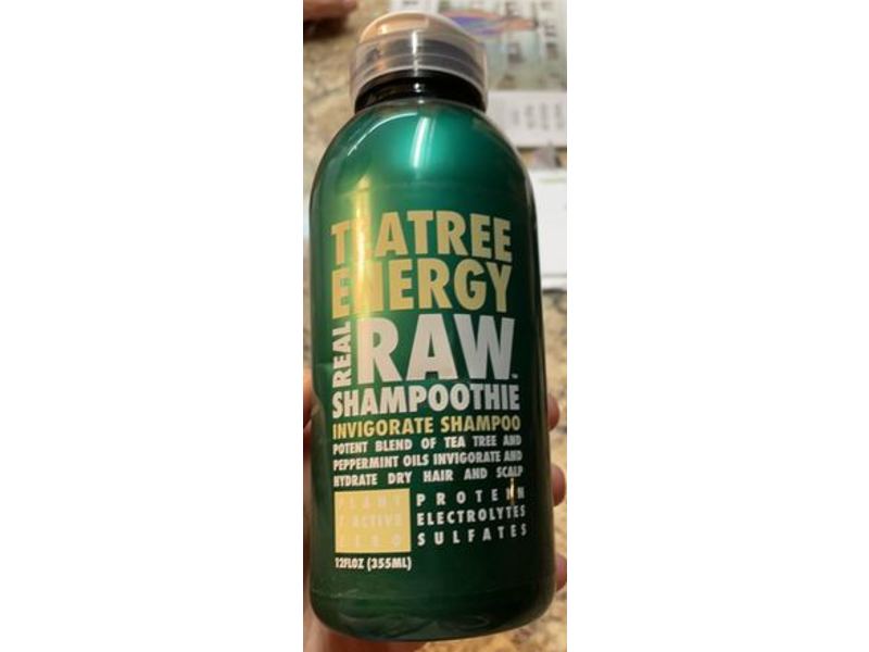 RealRaw Energy Shampoo, Tea Tree, 12 fl oz/355 mL
