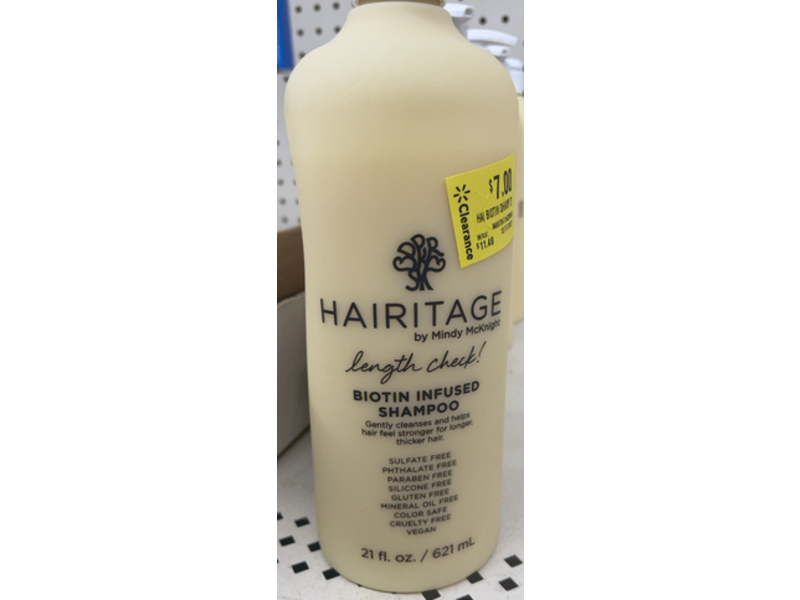 Hairitage Length Check Biotin Shampoo, 21 fl oz/621 mL