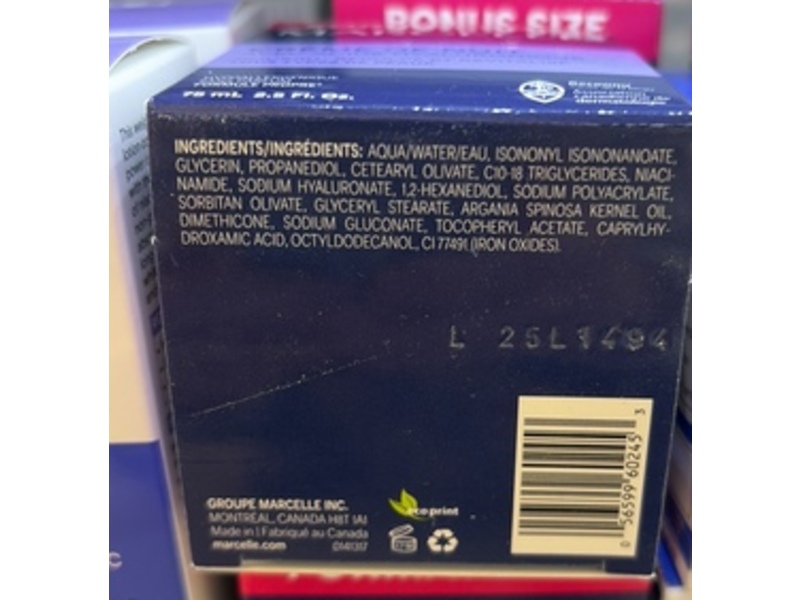 Marcelle Night Cream, Hyaluronic Acid, 2.5 fl oz/75 mL