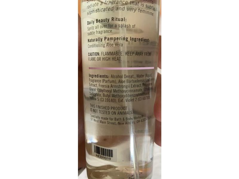 Bath & Body Works Body Splash, Freesia Extracts, 8 fl oz/236 mL