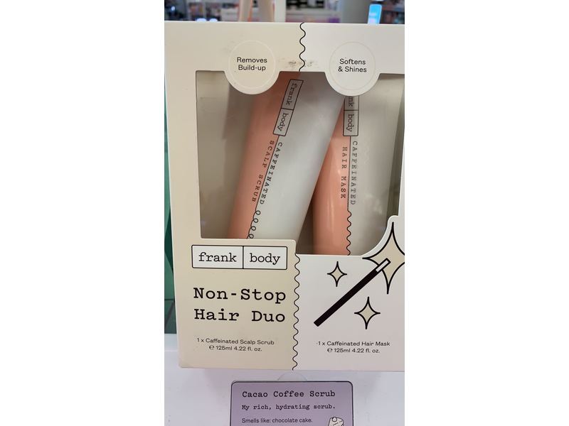 Frank Body Removes Build-Up & Softens & Shines Non-Stop Hair Duo, 4.22 fl loz/125 mL