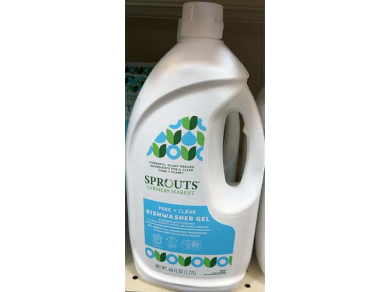 Sprouts Farmers Market Dishwasher Gel, 60 fl oz/1.77 L