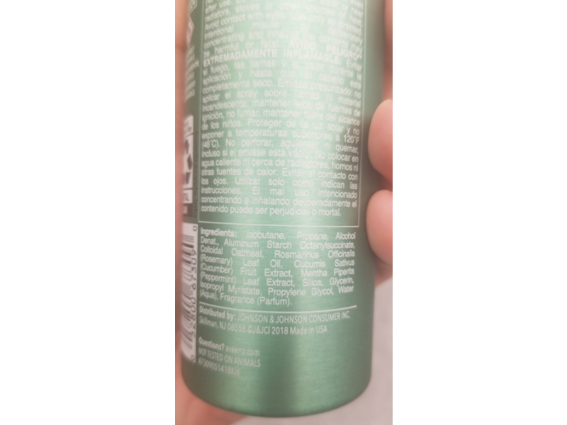 Aveeno Dry Shampoo, Fresh Greens Blend, 5 oz/142 g