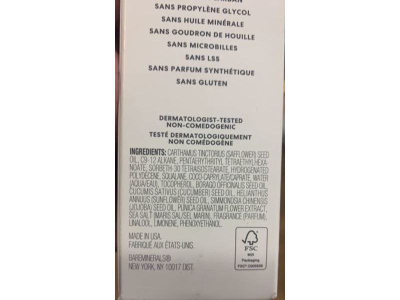 Bare Minerals Smoothness Hydrating Cleansing Oil, 6 fl oz/180 mL