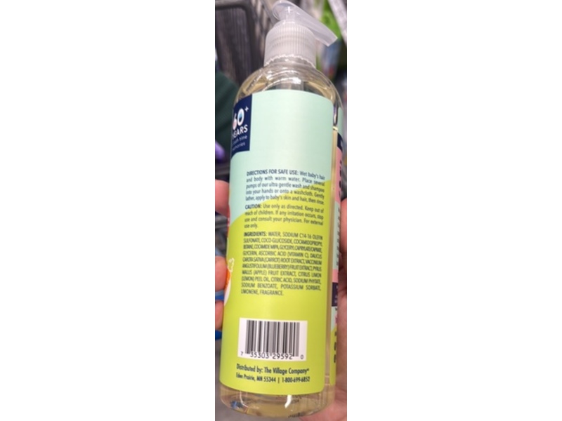 Mr. Bubble Ultra Gentle Wash & Shampoo, Sweet Violet Clouds, 12 fl oz/354 mL