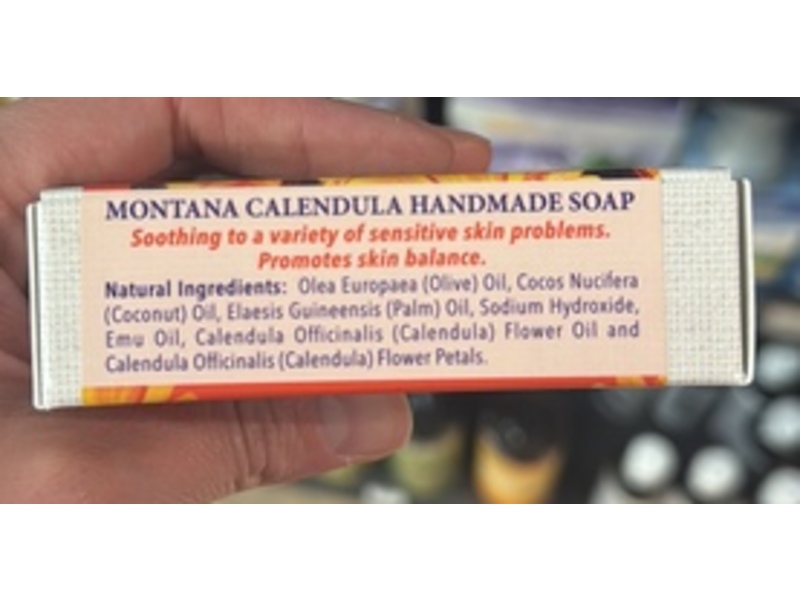Montana Emu Ranch Handmade Soap, Montana Calendula, Emu Oil, 3.5 oz/100 g