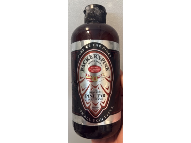 Packer's Pine The Original Body Wash, Pine Tar, 16 fl oz/473 mL, Pack Of 2