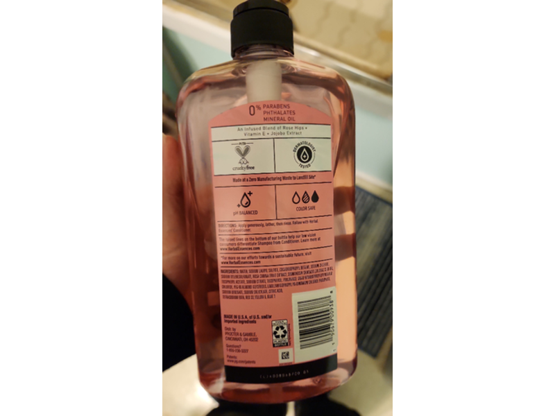 Herbal Essences Smooth Rose Hips Shampoo, 33.8 fl oz/1 L