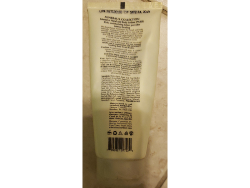 Obey Your Body Intensive Hand And Body Lotion, Paris, 3.4 oz/100 mL