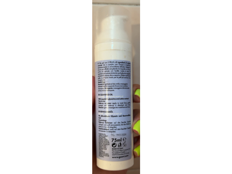Goovi Olio Gel Struccante, Deterge + Strucca, 75 mL
