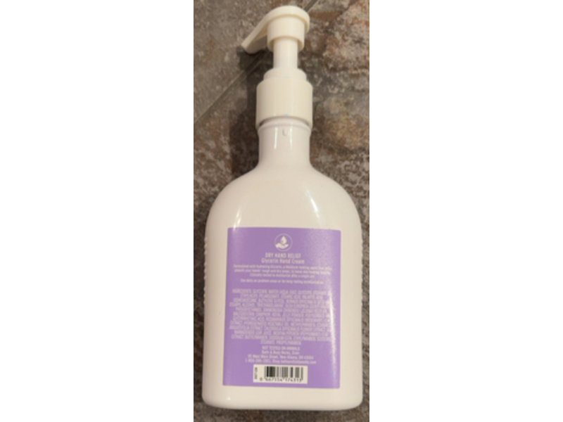 Bath & Body Works Dry Hand Relief Glycerin Hand Cream, 8 oz/226 g