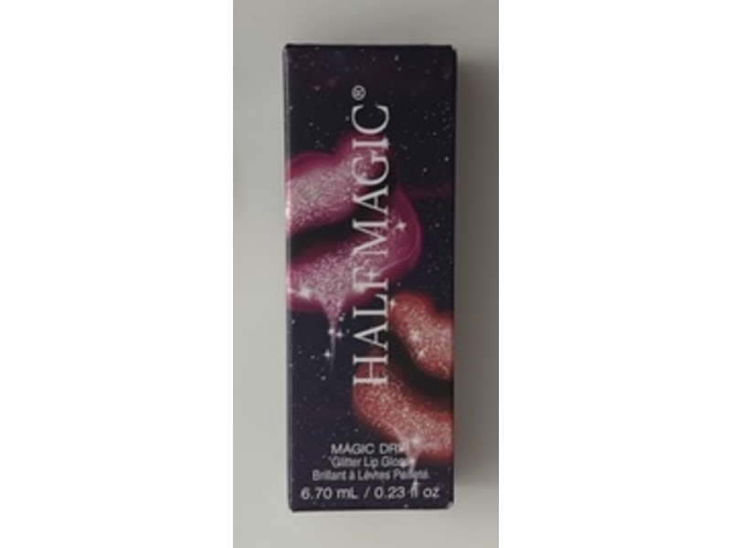 Half Magic Magic Drip Glitter Lip Gloss, Magic Brownie, 0.23 fl oz/6.70 mL