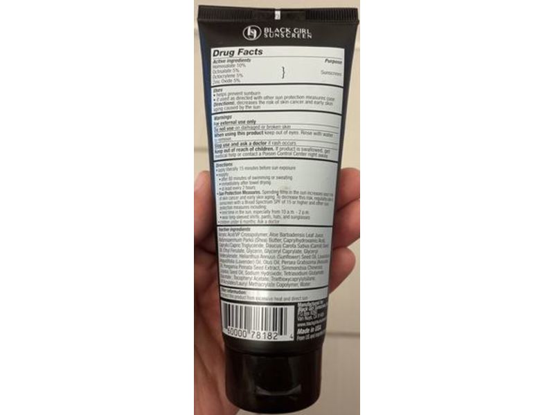 Black Girl Sunscreen Make It Hybrid Sunscreen Lotion, SPF 50, 3 fl oz/89 mL