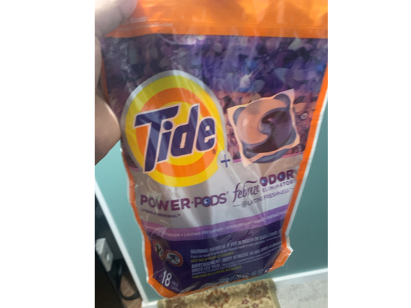 Tide Power Pods Laundry Detergent Pacs, Spring & Renewal, 18 Pacs, 28 oz/795 g