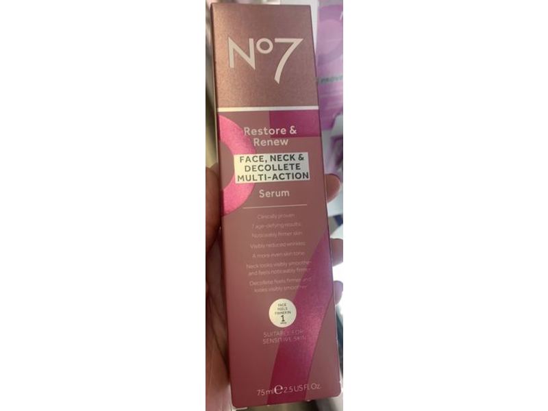 No7 Restore & Renew Multi Action Serum, 2.5 fl oz/75 mL