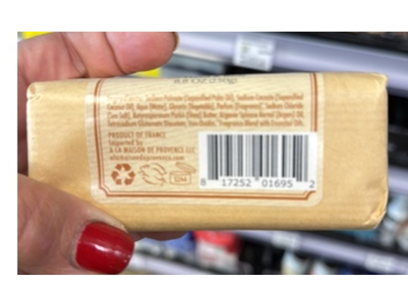 A La Maison De Provence Hand & Body Bar Soap, Orange Bergamot, 8.8 oz/250 g