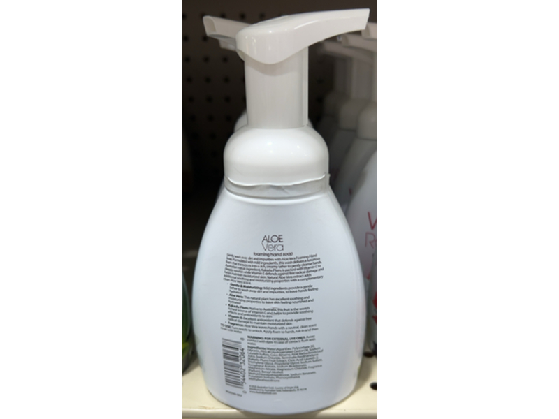 Australian Gold Foaming Hand Soap, Aloe Vera, 7.5 fl oz/221 mL