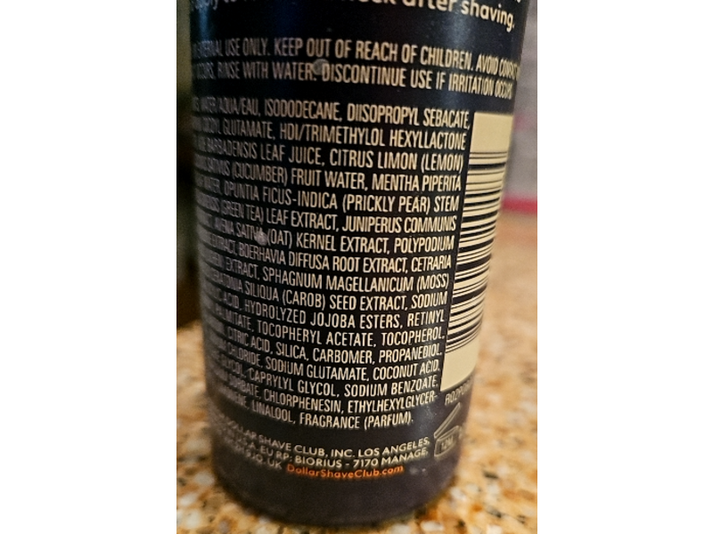 Dollar Shave Club Post Shave Dew, 3.4 fl oz/100 mL, Pack Of 2