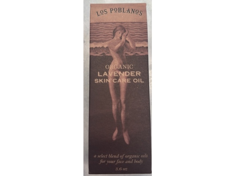 Los Poblanos Organic Skin Care Oil, Lavender, 3.6 oz