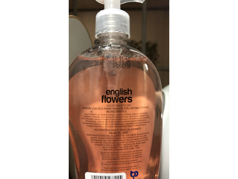English Flowers Liquid Hand Soap, 450 mL