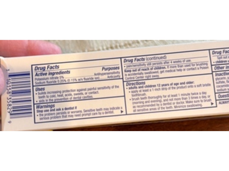 Sensodyne Clinical White Stain Protector Toothpaste, 3.4 oz/96.4 g, Pack Of 2