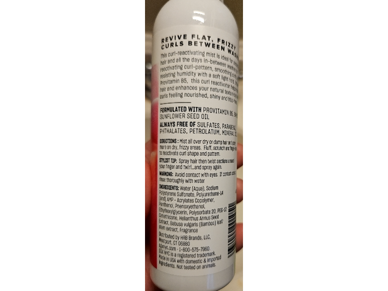 SGX NYC Curl Reactivator, 6 fl oz/177 mL