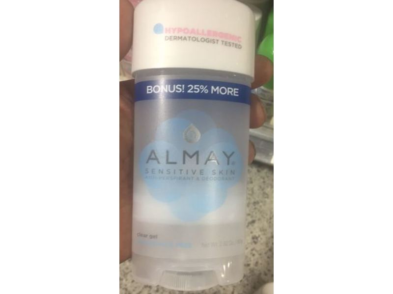 Almay Sensitive Skin Clear Gel Anti-Perspirant & Deodorant Stick, 2.25 oz