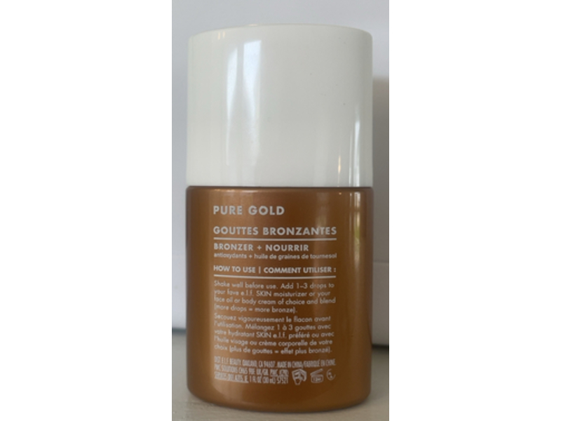 E.l.f. Bronzing Drops, Pure Gold,1fl oz/30 mL