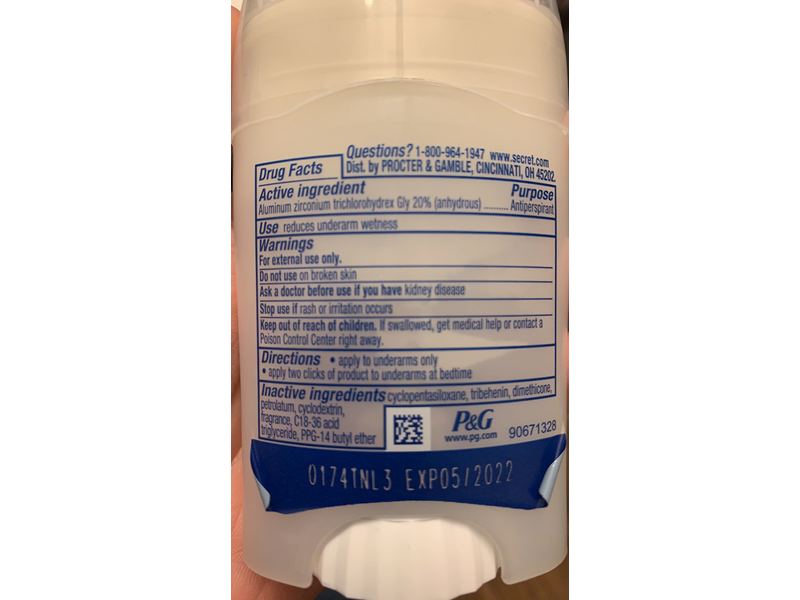 Secret Clinical Strength Secret Antiperspirant, Light & Fresh, 1.6 oz/45 g