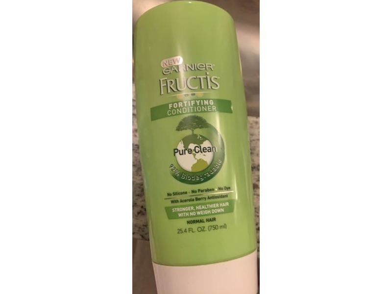 Garnier Fructis Fortifying Conditioner, Pure Clean, Normal Hair, 25.4 fl oz/750 mL