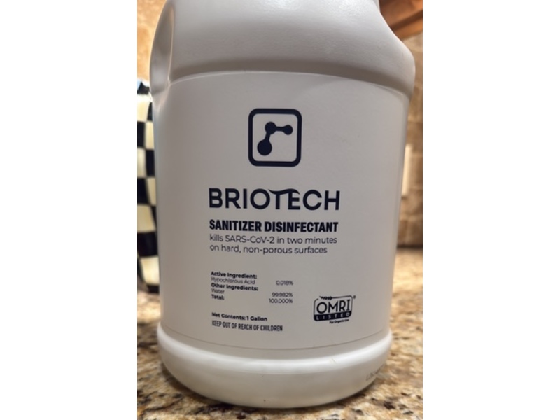 Briotech Sanitizer Disinfectant, 128 fl oz/3.78 L