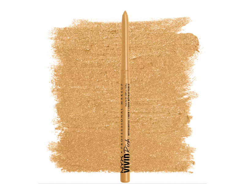 NYX Professional Makeup Mechanical Eye Pencil, 01 Amber Stunner (Gold), 0.01 oz
