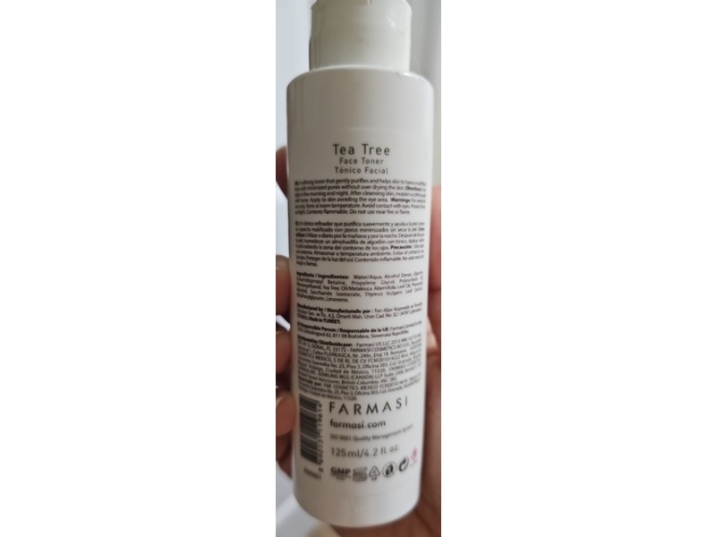 Farmasi Dr. C. Tuna Tea Tree Face Toner, 4.2 fl oz/125 mL