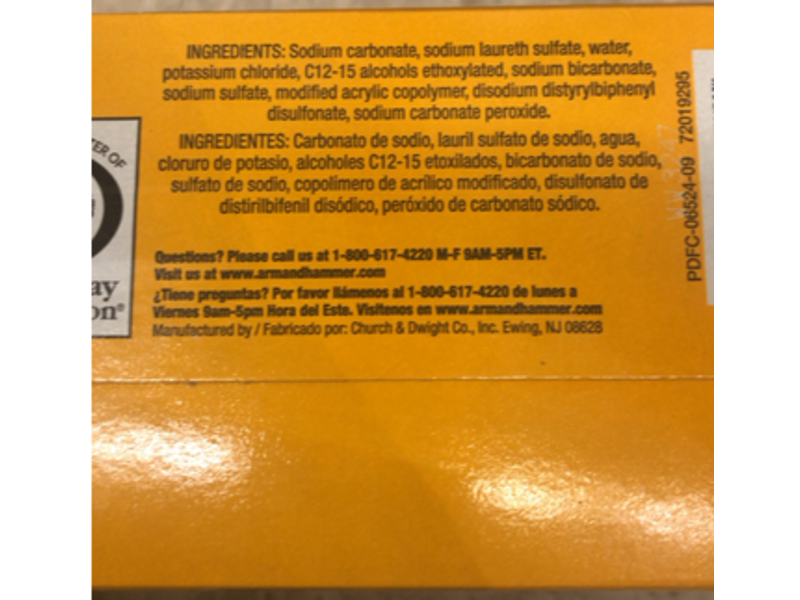 Arm & Hammer Powerfully Clean Powder Laundry Detergent, Free & Clear, 100 Loads, 6.16 lb