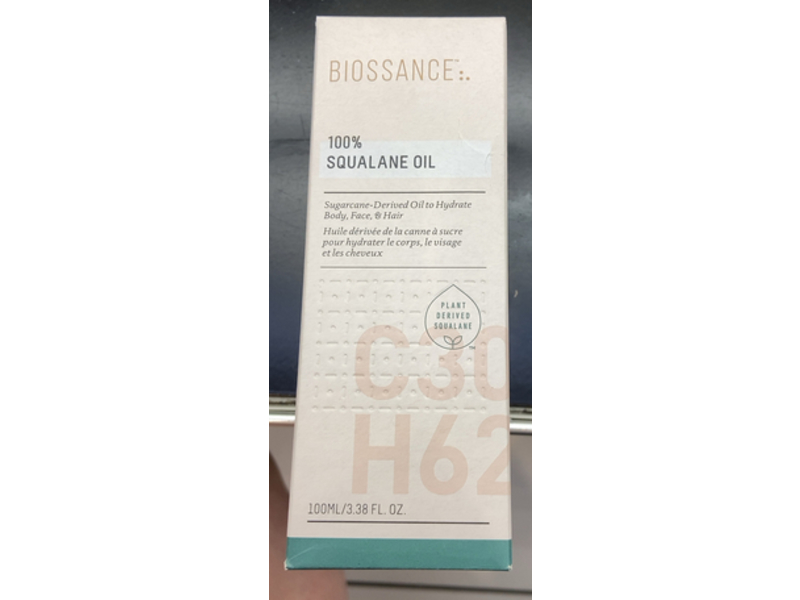 Biossance 100% Squalane Oil, 3.38 fl oz / 100 mL