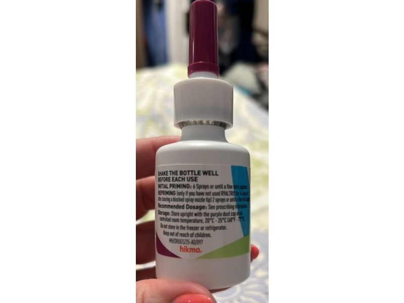 RYALTRIS (olopatadine hydrochloride and mometasone furoate) spray, 29g, Hikma Specialty (Rx)